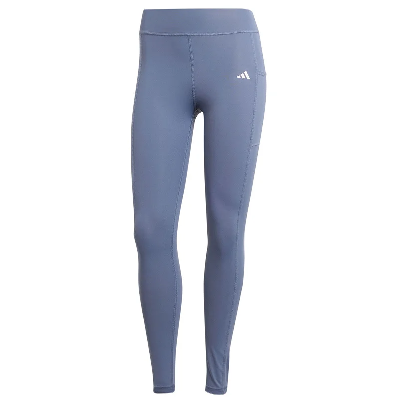 adidas Optime ST MR 7/8 Leggings - Womens - Preloved Ink Trendy Fitness Leggings