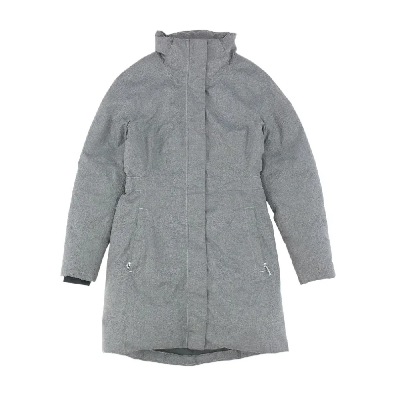 Gray Solid Puffer Coat Bolero Crop Top Camisole