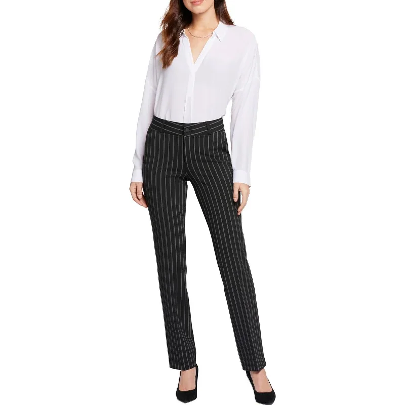 NYDJ Womens Pinstripe  Trouser Pants Trousers Corduroy Warm