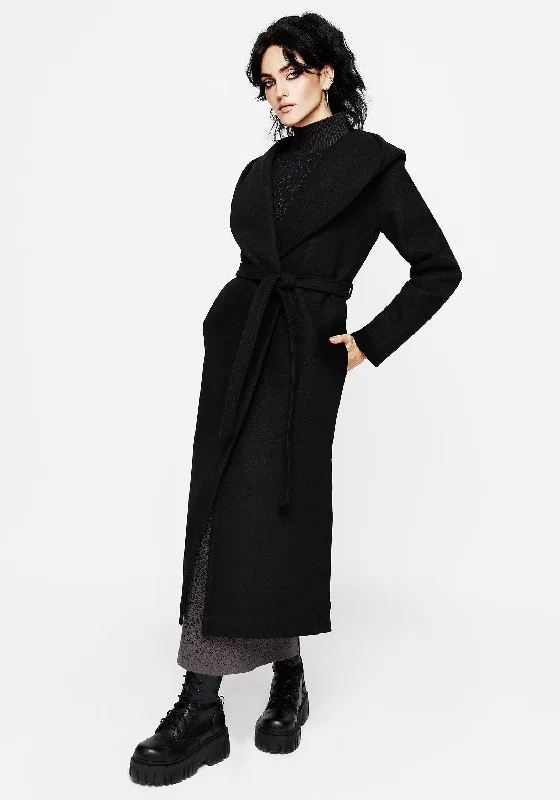 Catacomb Hooded Belted Coat Quilted Jacket Anorak Windbreaker