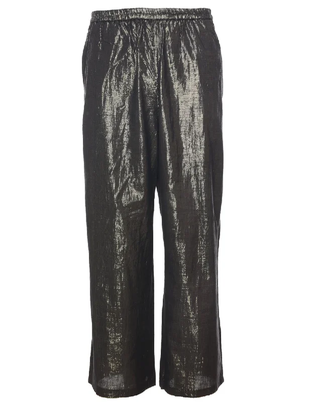 Lurex Thread Pattern Trousers - W28 L28 Trousers Exclusive Limited