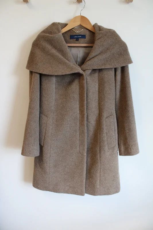 Cole Haan Brown Alpaca Wool Coat | 2 Houndstooth Jacket Shearling Jacket Fleece Jacket Cole Haan Brown Alpaca Wool Coat | 2 Houndstooth Jacket Shearling Jacket Fleece Jacket