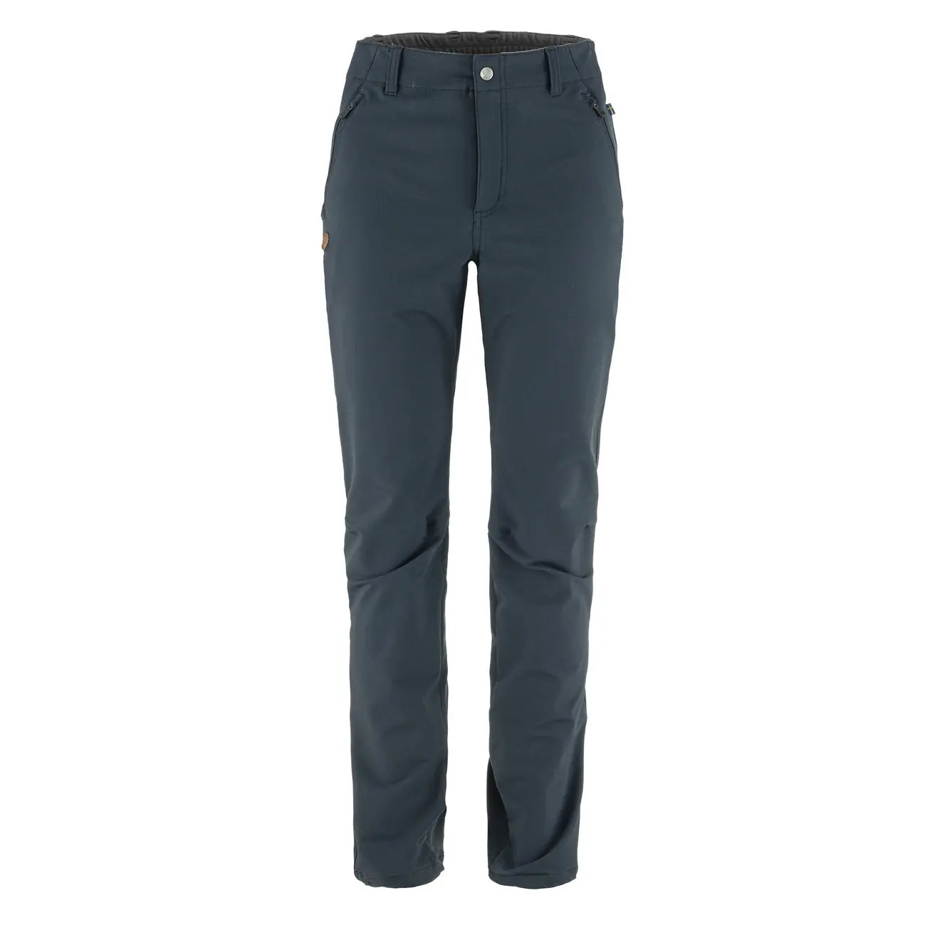 Fjallraven Womens Abisko Winter Stretch Short Leg Trousers Dark Navy Trousers Yoga Stretchy