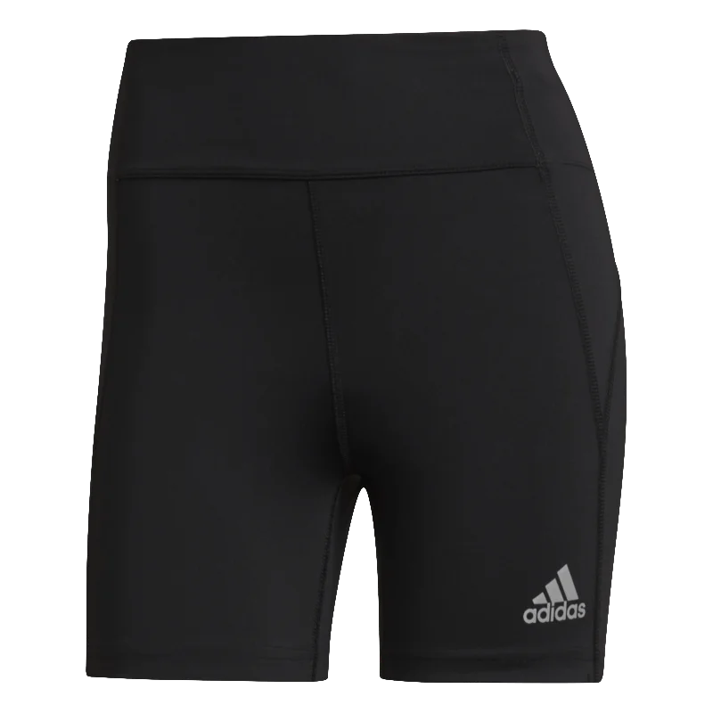adidas Own The Run Short Running Leggings - Womens - Black Elegant Satin Finish Leggings