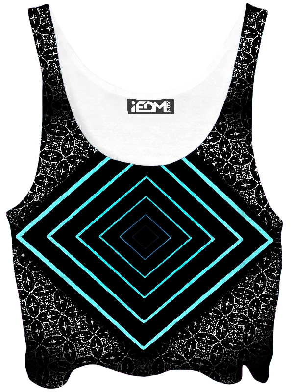 Motif Crop Top Summer Crop Top Casual Short Sleeve