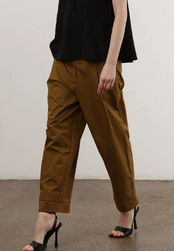 GLEAM TROUSERS ECRU OLIVE Trousers Bootcut Casual
