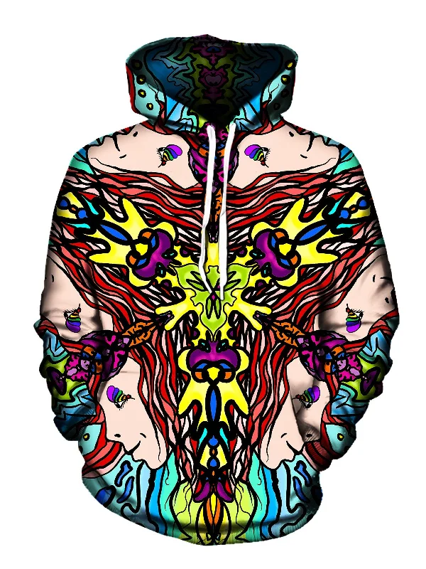 Reincarnated Dream Pullover Art Hoodie Hoodie with Bell Sleeves Flared Feminine
