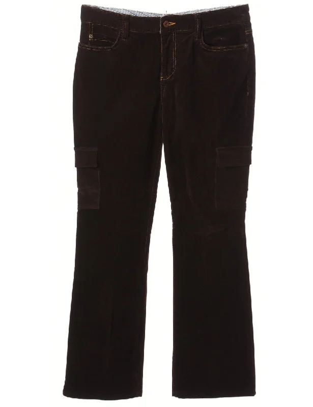 Reworked Pocket Side Corduroy Trouser - W33 Trousers Formal Black