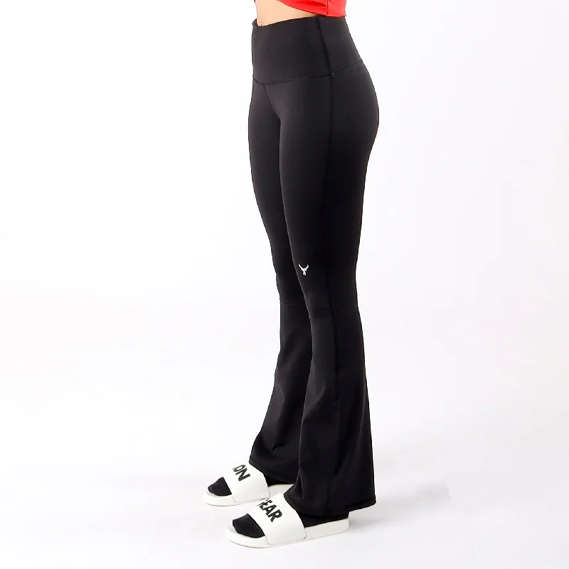 High-Rise Flare Leggings Fashionable Stretchy Fit Leggings