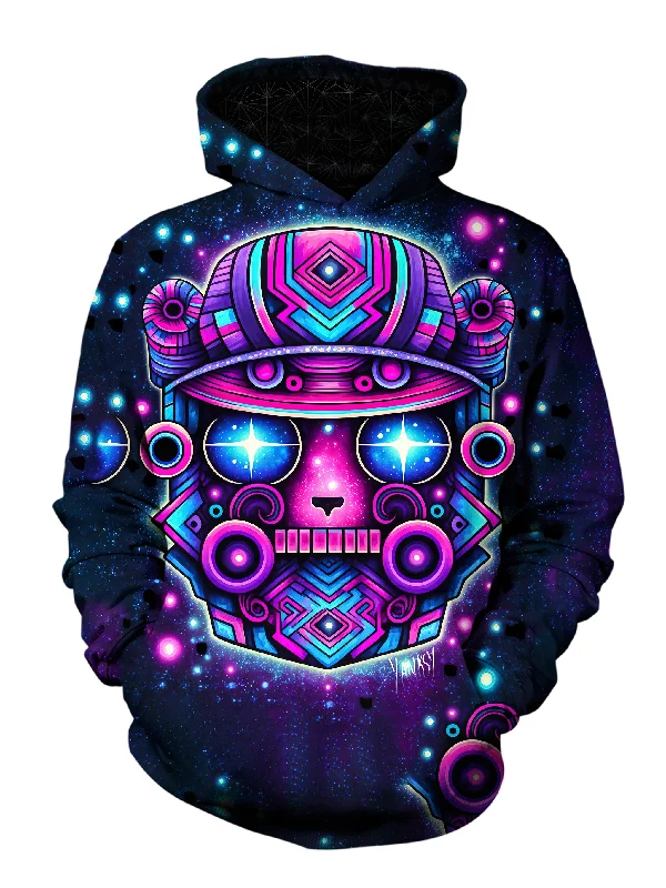 Spurious Relief Unisex Pullover Hoodie Hoodie with Hem Fringe Bohemian Relaxed