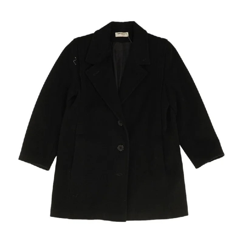 Vintage Union-Made Wool-Blend Coat Houndstooth Coat Plaid Coat Tartan Coat