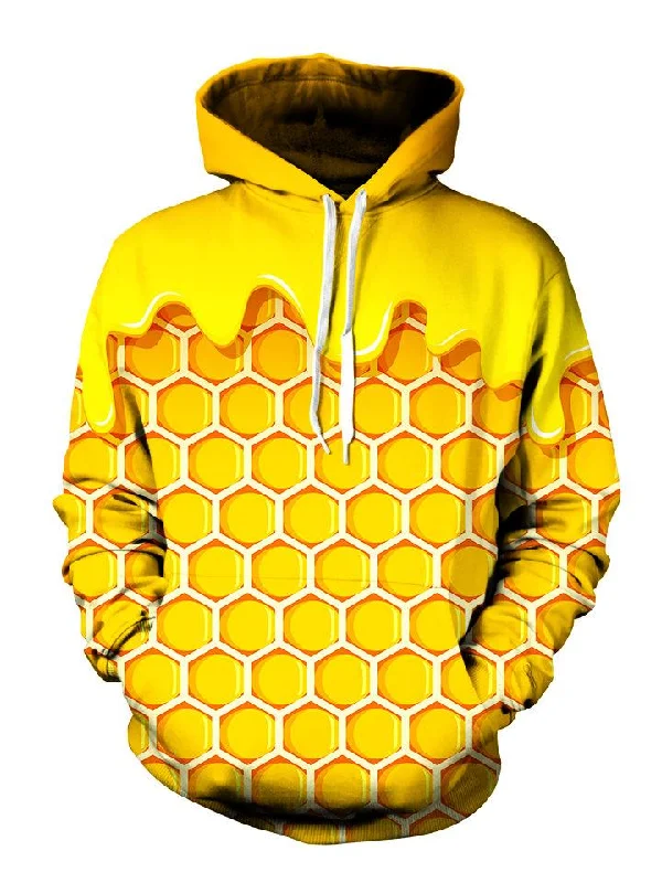 Honey Pullover Art Hoodie Hoodie with Cropped Fit Short Trendy