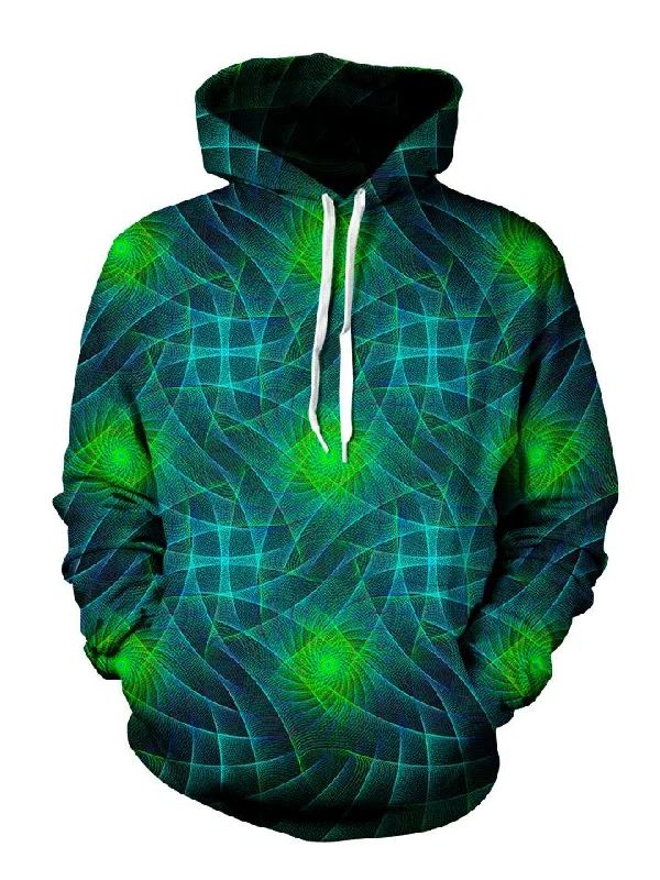 Motherboard Mandala Fractal Pullover Hoodie Hoodie with Cropped Fit Short Trendy