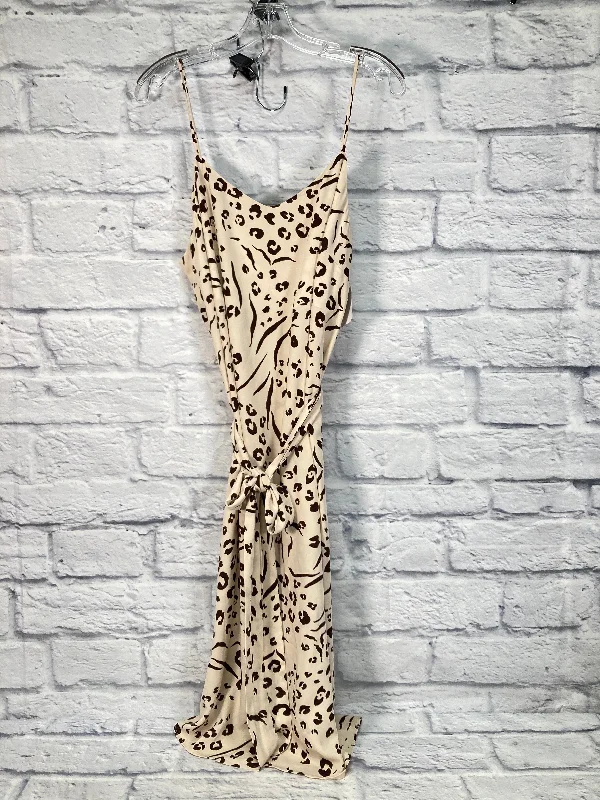 Animal Print Dress Casual Midi Nine West, Size Xl Fashionable High-Low Midi Dress