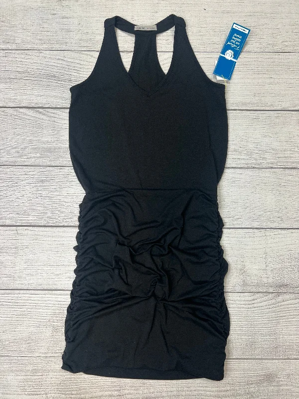Black Dress Casual Midi Athleta, Size M Elegant Faux Wrap Midi Dress