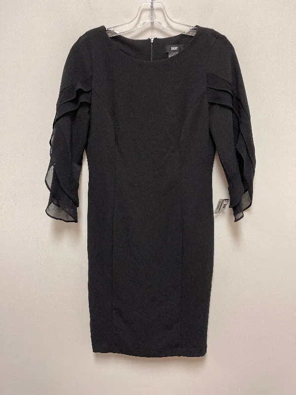 Black Dress Casual Midi Dkny, Size S Comfortable Adjustable Strap Midi Dress