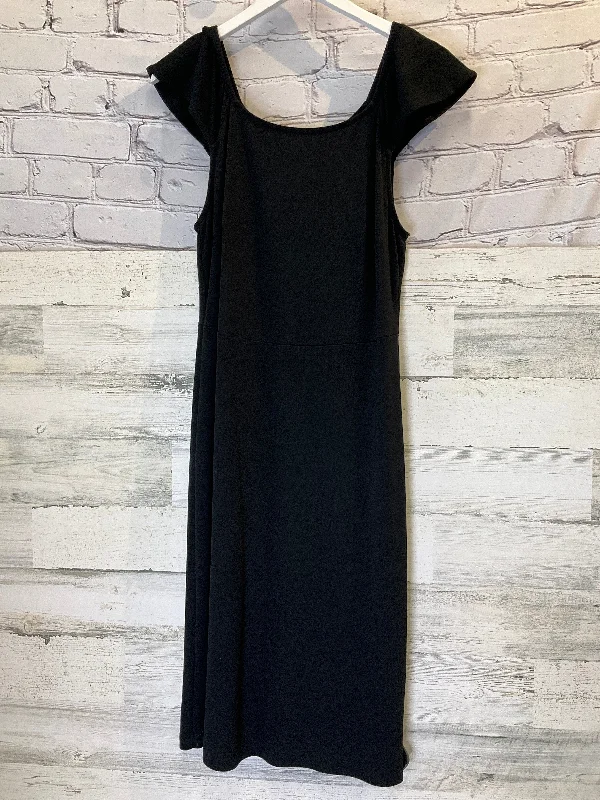 Black Dress Casual Midi Old Navy, Size M Fashionable Wide Leg Midi Dress