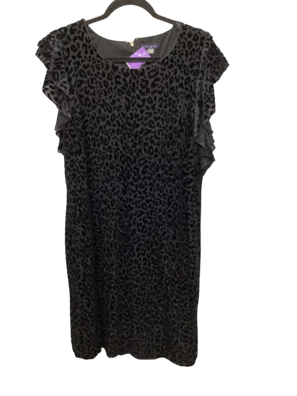 Black Dress Casual Midi Tommy Hilfiger, Size 18 Elegant Maxi-Midi Hybrid Dress