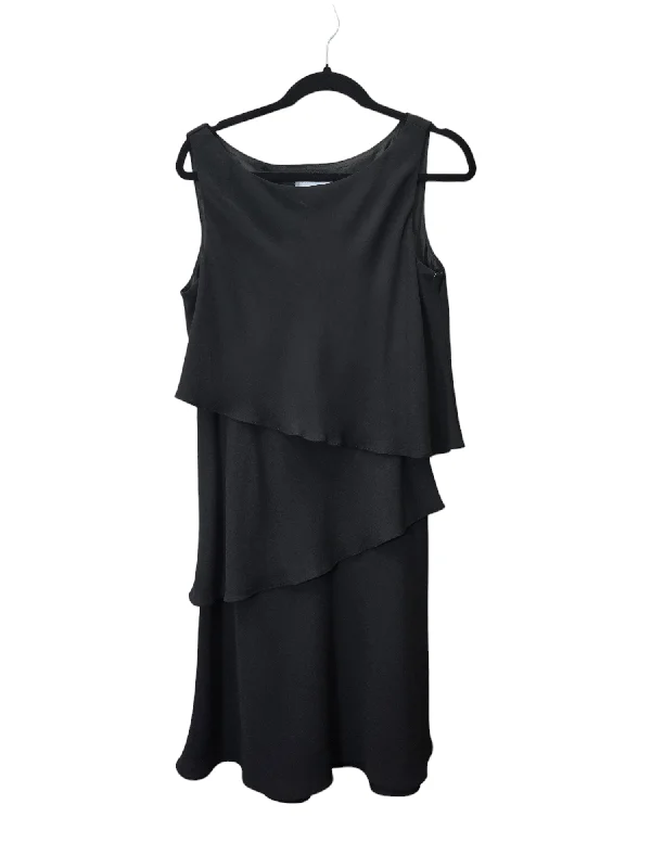 Black Dress Party Midi Sl Fashions, Size Xl Trendy Smocked Detail Midi Dress