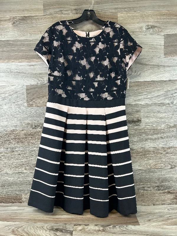 Black & Pink Dress Casual Midi Dannyandnicole, Size Xl Stylish Silk Midi Dress