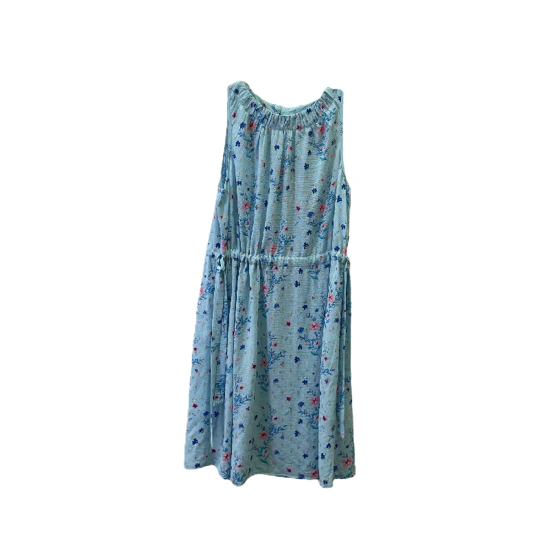 Blue Dress Casual Midi By Juicy Couture, Size: Xxl Cozy Midi Dress with Pockets