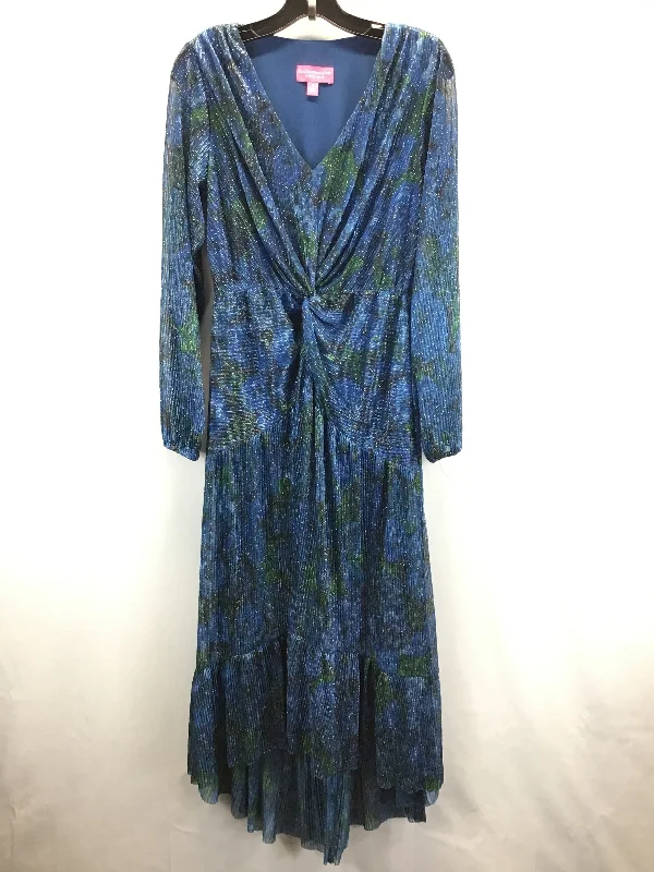 Blue Dress Casual Midi Isaac Mizrahi Live Qvc, Size Xs Chic Off-Shoulder Midi Dress