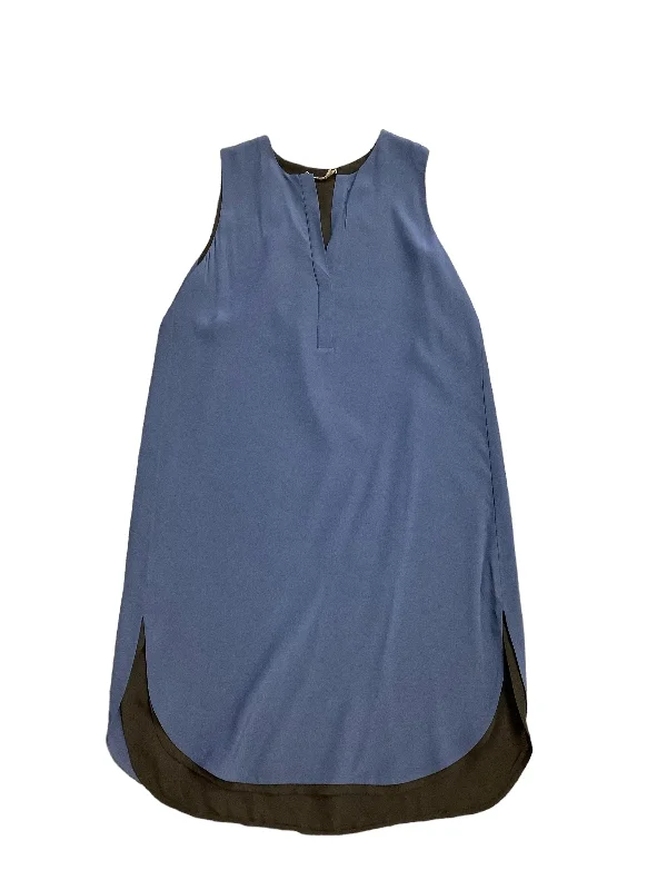 Blue Dress Casual Midi Vince, Size Xs Trendy Tiered Hem Midi Dress