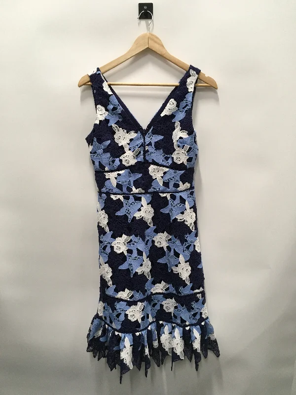 Blue Dress Party Midi Vineyard Vines, Size 4 Fashionable Casual Midi Dress