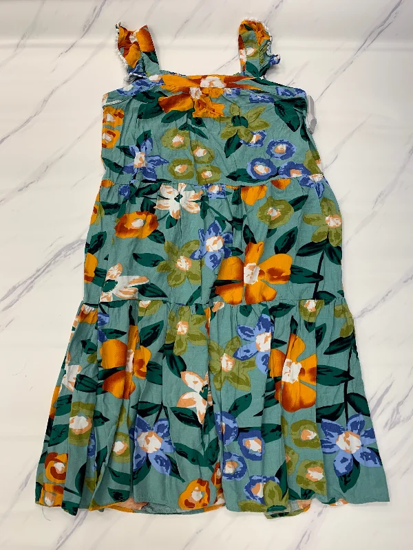 Dress Casual Midi Thml, Size S Fashionable Sheer Sleeve Midi Dress
