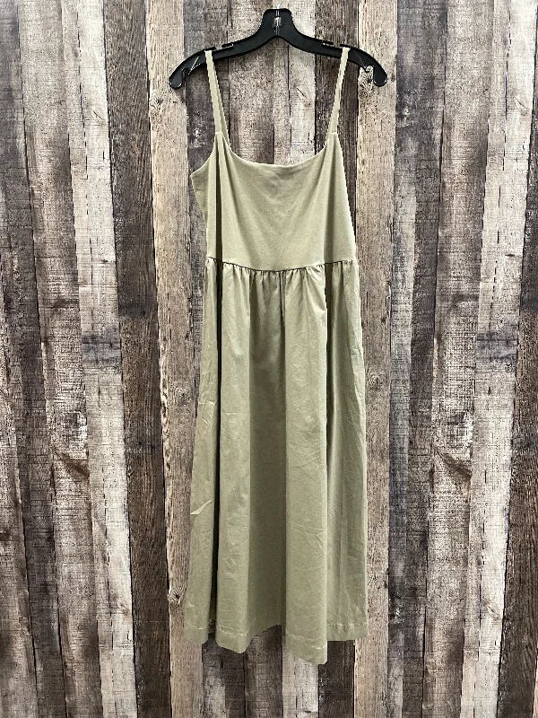Green Dress Casual Midi Old Navy, Size L Trendy Floral Wrap Midi Dress