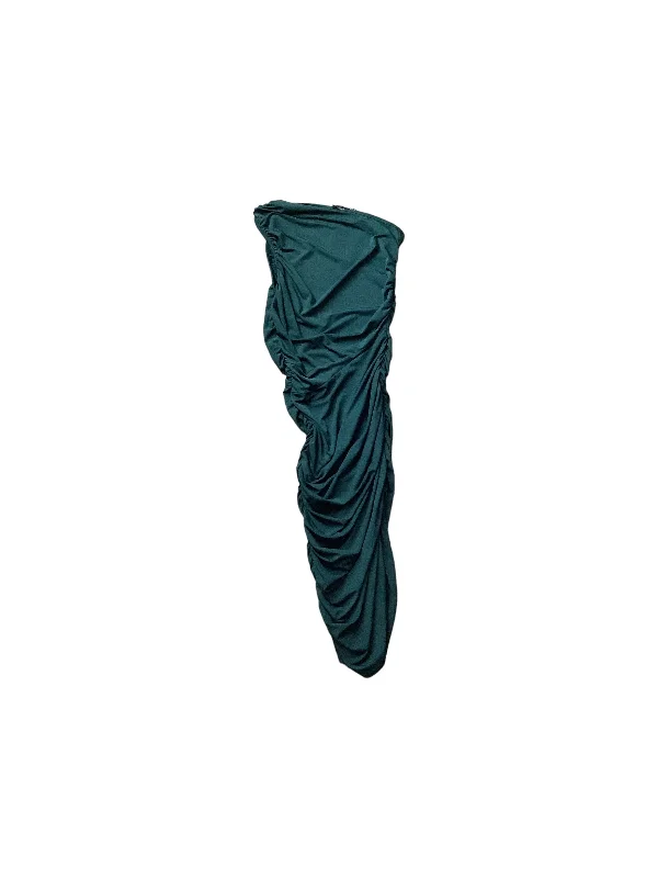Green Dress Casual Midi Pretty Little Thing, Size 6 Stylish Tiered Midi Dress