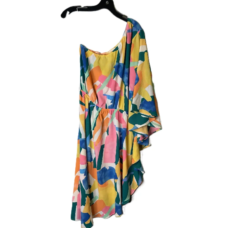 Green & Pink Dress Casual Midi By Hailey & Co, Size: M Trendy Floral Wrap Midi Dress Green & Pink Dress Casual Midi By Hailey & Co, Size: M Trendy Floral Wrap Midi Dress