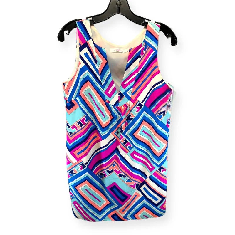 Multi-colored Dress Casual Midi Alice & Atticus, Size M Elegant Puff Sleeve Midi Dress