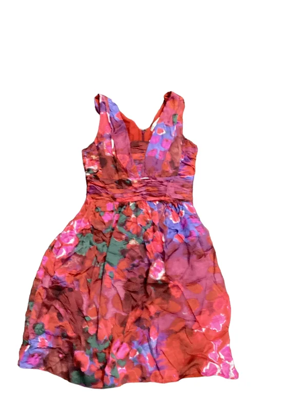 Multi-colored Dress Casual Midi Banana Republic, Size 6 Trendy A-Line Midi Dress