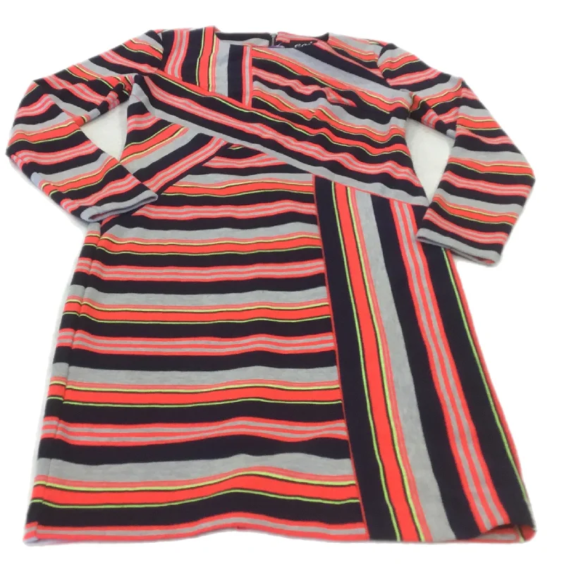 Multi-colored Dress Casual Midi Eci, Size S Elegant Puff Sleeve Midi Dress