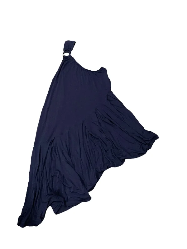 Navy Dress Casual Midi Free People, Size Xs Trendy Long Sleeve Midi Dress