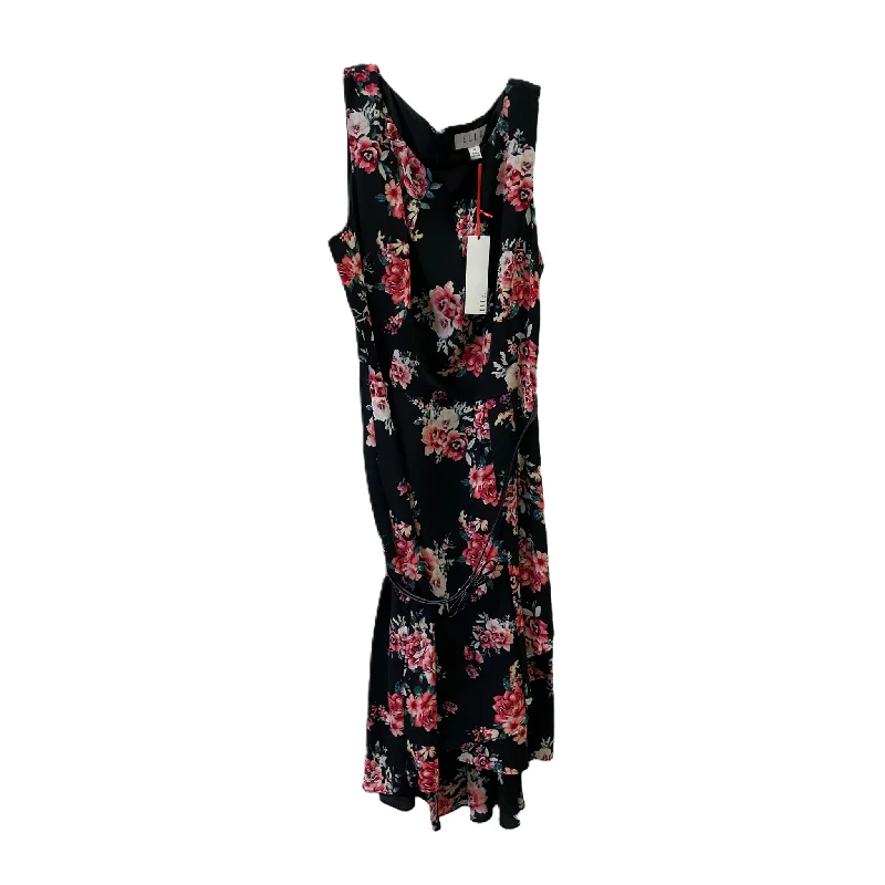 Pink Dress Casual Midi By Elle, Size: 16 Elegant Satin Slip Midi Dress