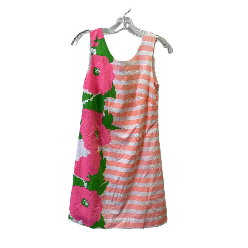 Pink Dress Casual Midi By Lilly Pulitzer, Size: 6 Stylish Button-Down Midi Dress