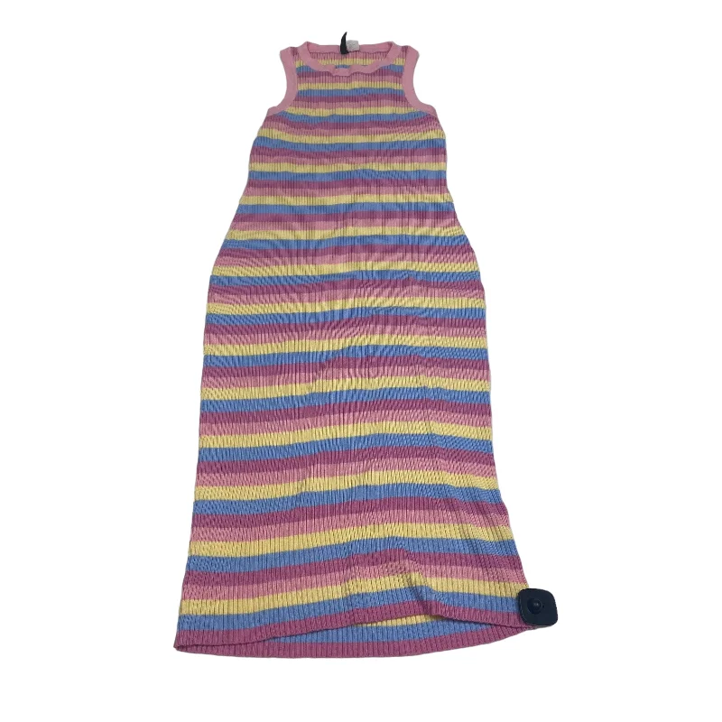 Pink Dress Casual Midi Divided, Size Xl Trendy Boho Midi Dress