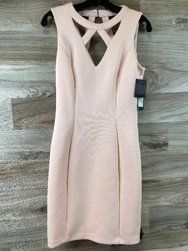 Pink Dress Casual Midi Guess, Size M Classic Black Midi Dress