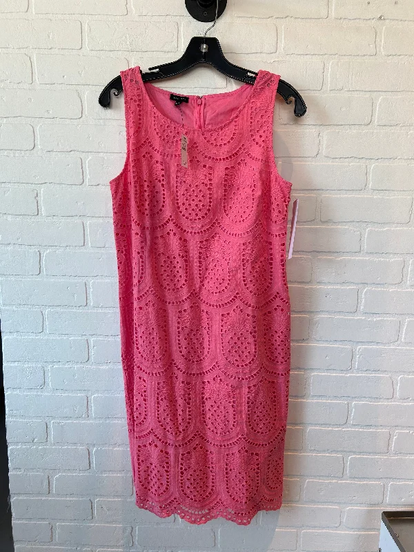 Pink Dress Casual Midi Talbots, Size S Cozy A-Line Midi Dress