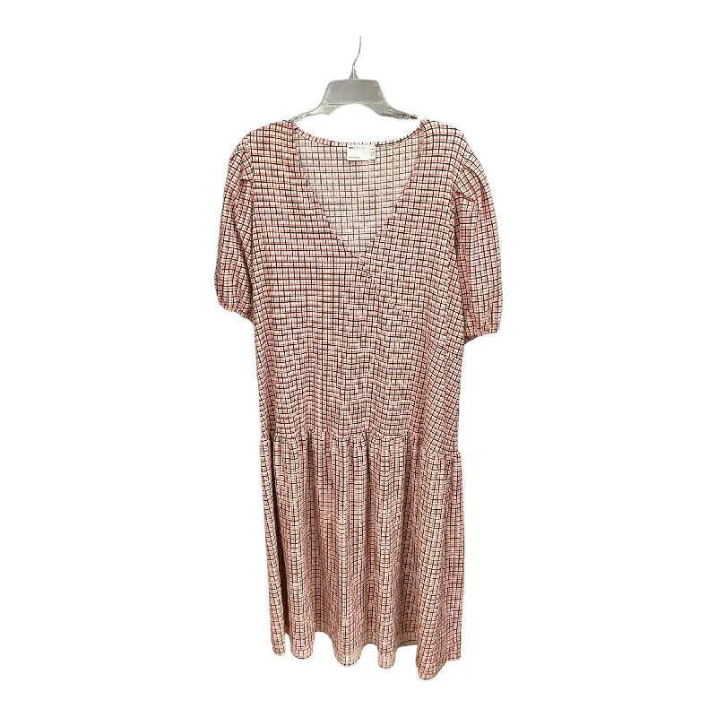 Plaid Pattern Dress Casual Midi Asos, Size Xxl Cozy Tie-Dye Midi Dress