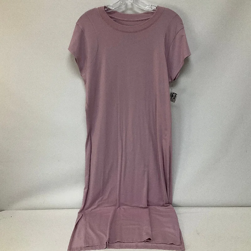 Purple Dress Casual Midi Cmc, Size M Cozy Spaghetti Strap Midi Dress