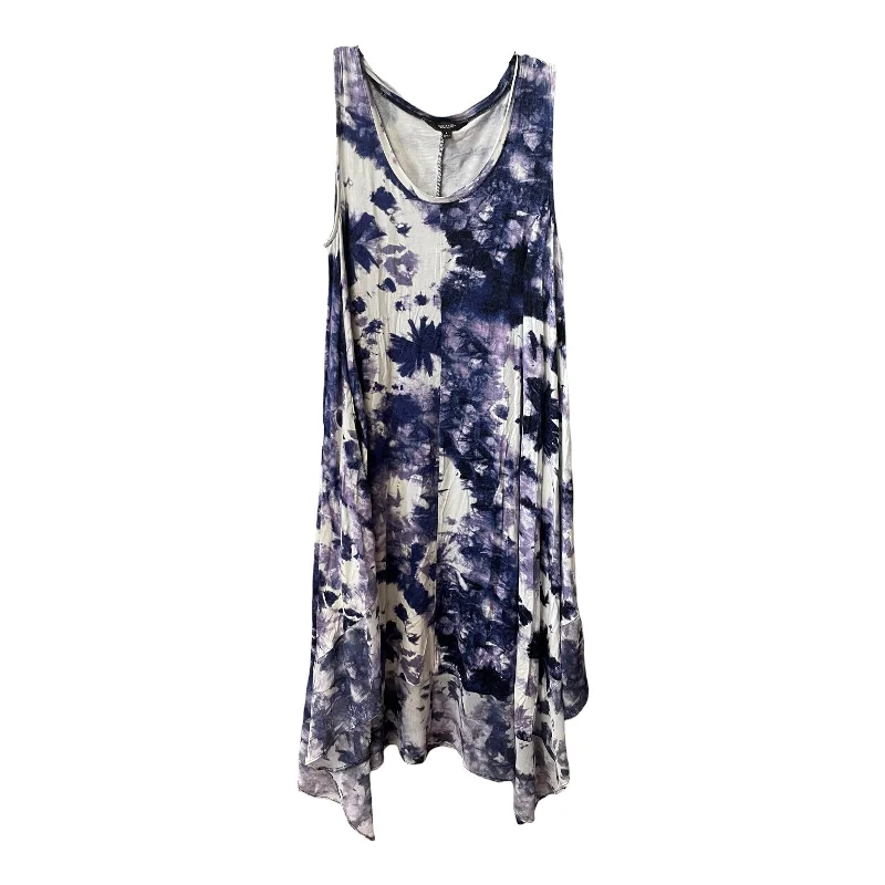 Purple & White Dress Casual Midi Simply Vera, Size L Trendy Off-Shoulder Ruffle Midi Dress Purple & White Dress Casual Midi Simply Vera, Size L Trendy Off-Shoulder Ruffle Midi Dress