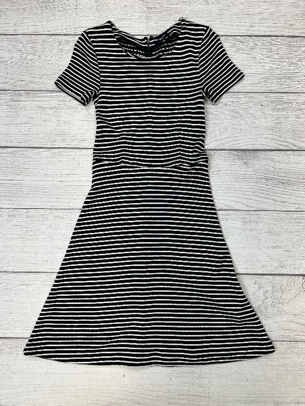 Striped Dress Casual Midi Madewell, Size S Trendy Mock Neck Midi Dress