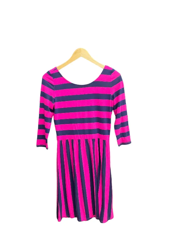 Striped Pattern Dress Casual Midi Lilly Pulitzer, Size S Comfortable Short Sleeve Midi Dress