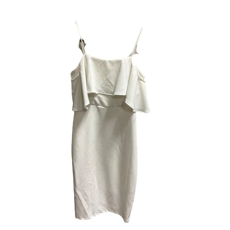 White Dress Casual Midi Premier Amour, Size 2 Cozy Tie-Dye Midi Dress