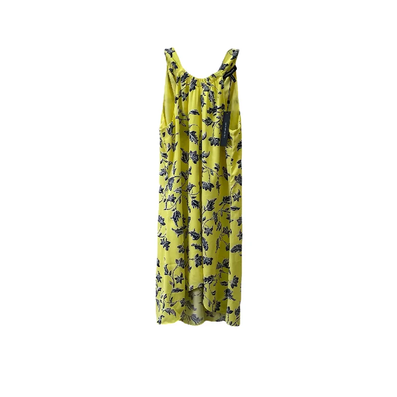 Yellow Dress Casual Midi By Bcbgmaxazria, Size: Xs Trendy Mock Neck Midi Dress