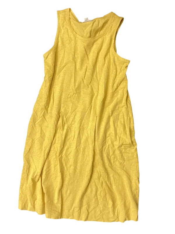 Yellow Dress Casual Midi J. Jill, Size 2 Comfortable Ribbed Midi Dress