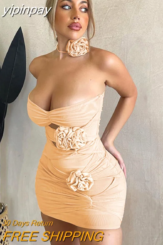 yipinpay Sleeveless Women Sexy Bodycon Hollow Out Party Club Mini Dress 2023 Summer Backless Fashion Elegant Ruched Dress Ladies Comfortable Fit-and-Flare Mini Dress yipinpay Sleeveless Women Sexy Bodycon Hollow Out Party Club Mini Dress 2023 Summer Backless Fashion Elegant Ruched Dress Ladies Comfortable Fit-and-Flare Mini Dress